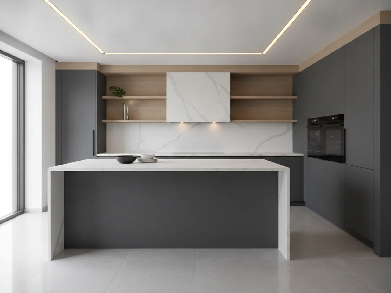 Sleek Minimalist Kitchen — Modern Minimalist kitchen remodel — after