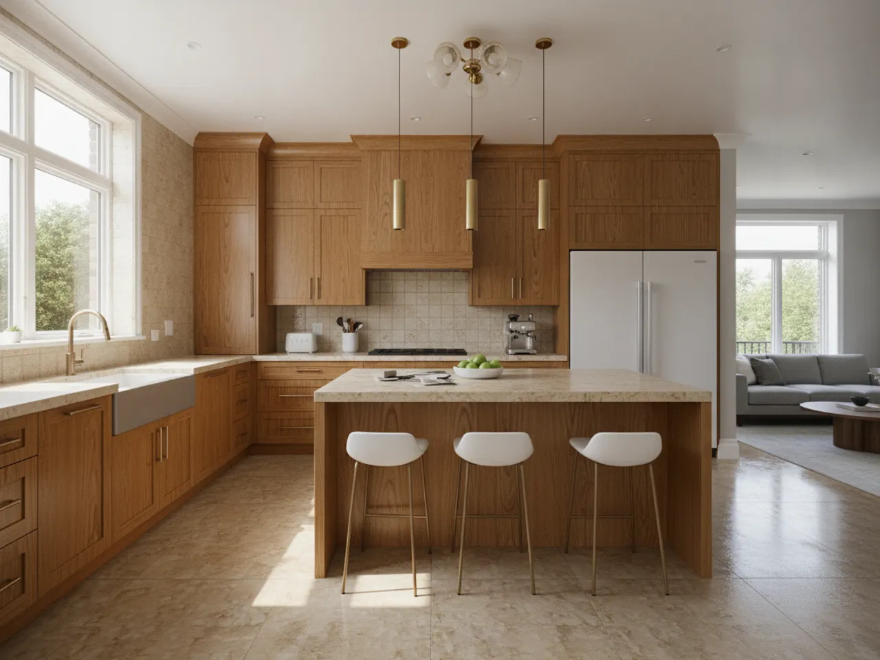 Modern White & Gold Kitchen — Modern Luxury kitchen remodel — before
