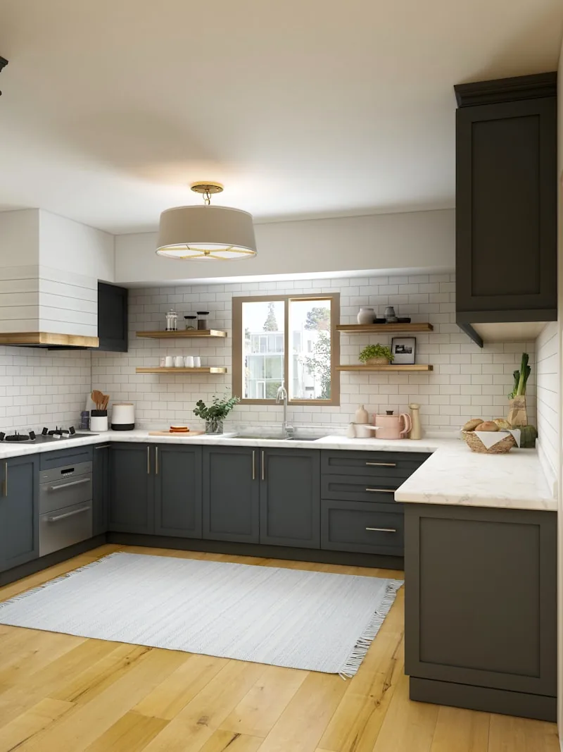 Modern Moody Kitchen kitchen remodel in Dupont Circle, DC — before