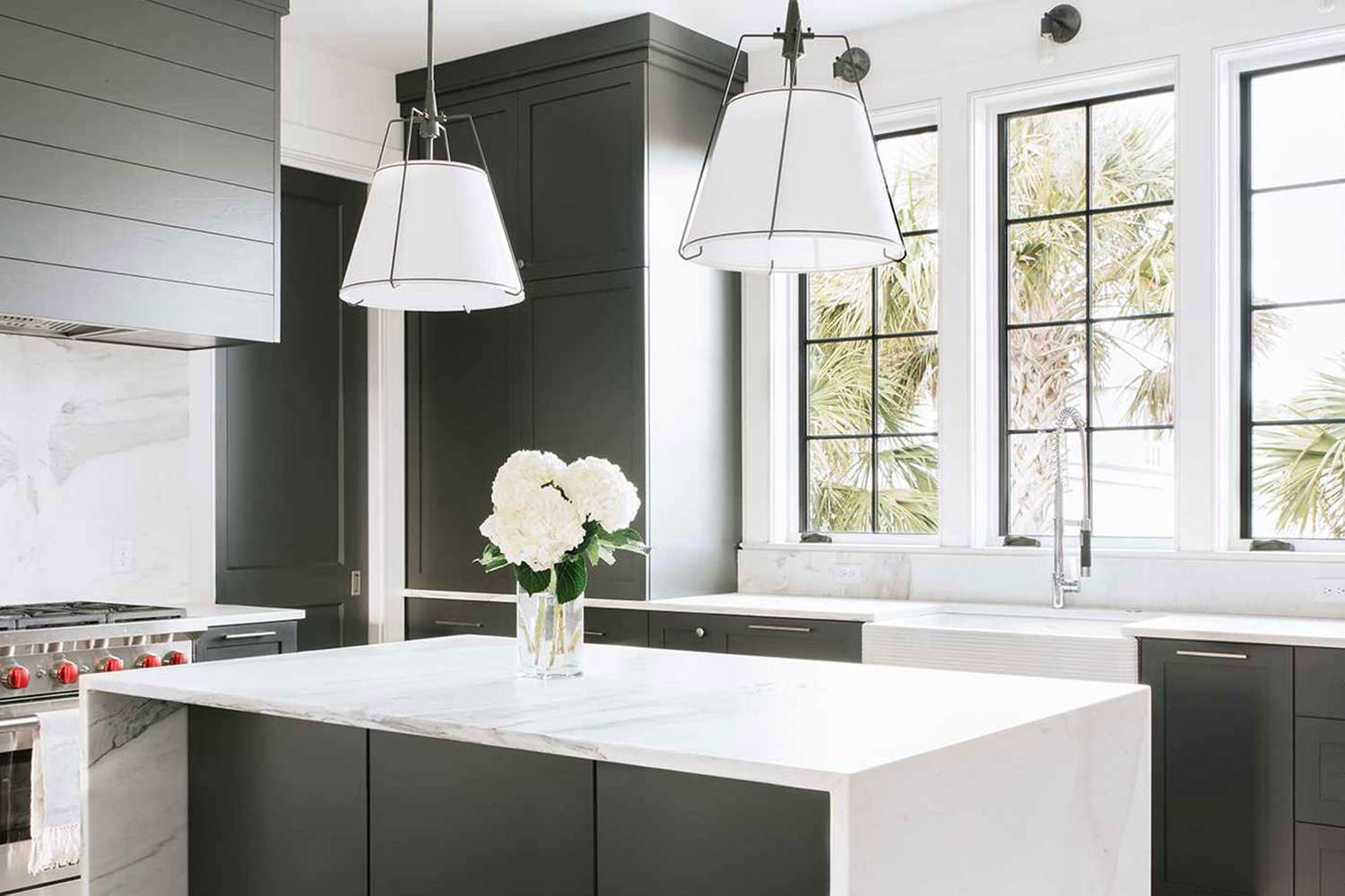 In-house granite fabrication for luxury kitchen countertops